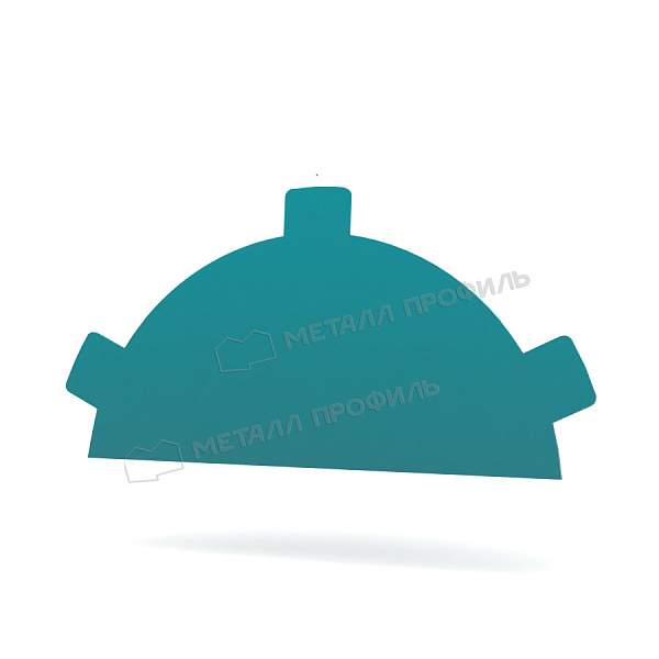 Заглушка конька круглого R80 простая (ПЭ-01-5021-0.45) ― заказать по приемлемой цене в интернет-магазине Компании Металл Профиль.